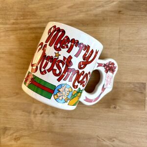 VTG The Love Mug Collectible Christmas Coffee/Tea Mug Presents Bow Ribbon Korea